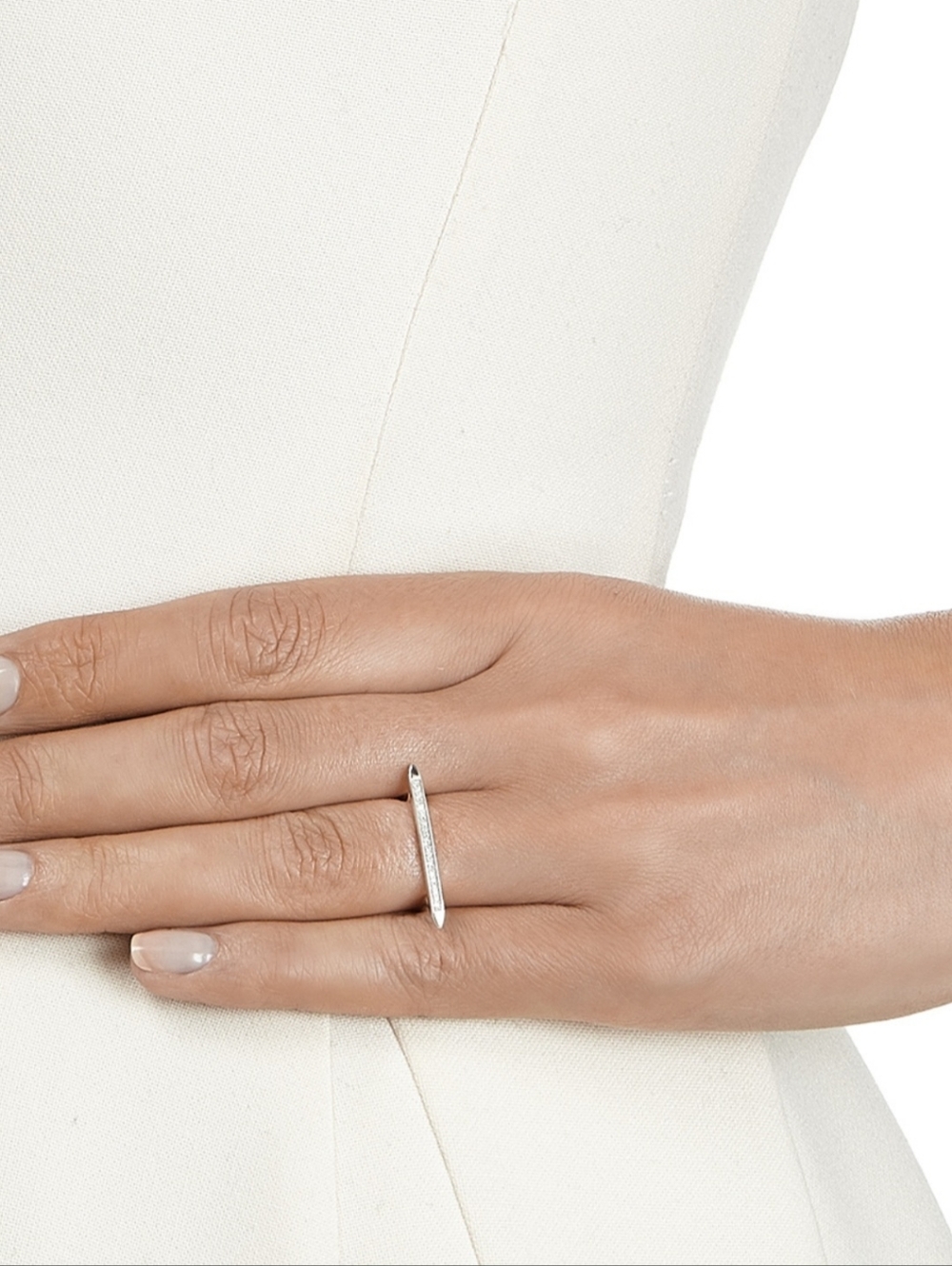 Monica Vinader - Sterling Silver Stacking Ring